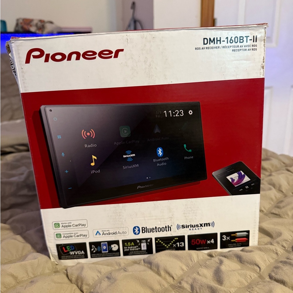 PIONEER DMH-160BT-II Multimedia Receiver with Red Accents